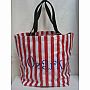 Oil Cloth Tote - Ozark - Red Stripes