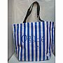Oil Cloth Tote - Osage - Blue Stripes