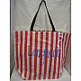 Oil Cloth Tote - Longhorn - Orange Stripes