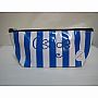 Medium Oil Cloth Bag - Osage - Blue Stripes