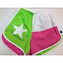 Neon Flag Short- Green and Pink