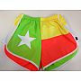 Neon Flag Short - Orange, Lime, and Yellow