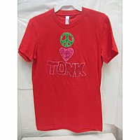Applique Shirt - Peace/Love - Tonk