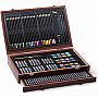 142 pc Wood Art Set with 1 Drawer