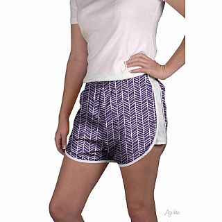 Azarhia Short Herringbone Purple YXL