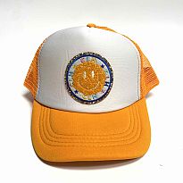 Azarhia Trucker Hat Smiley Longhorn Orange