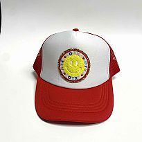 Azarhia Trucker Hat Smiley OTX Red