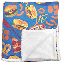 Sherpa Plush Blanket - Junk Food